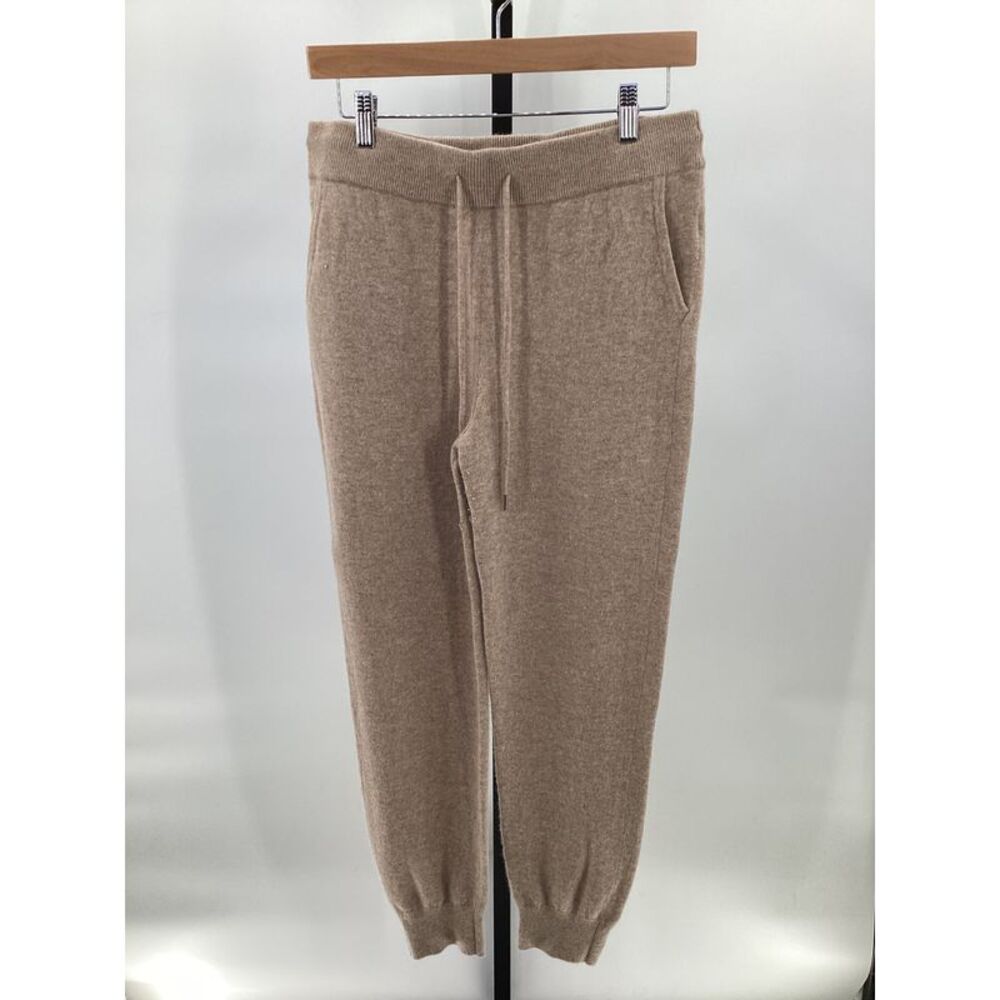 Quince Women's Mongolian Cashmere Joggers - Oatmeal Brown
